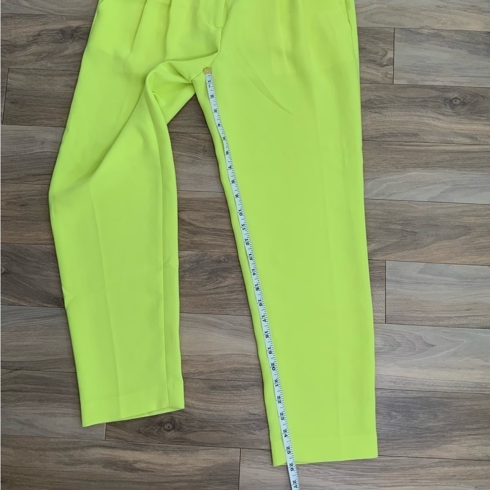 J Crew Spring Chartreuse Neon Green Pants - Picture 8 of 8